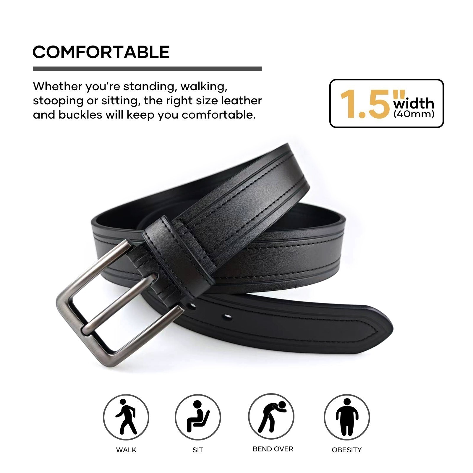 Genuine Leather Belts For Men Classy Dress Belts Mens Belt Many Colors & Size