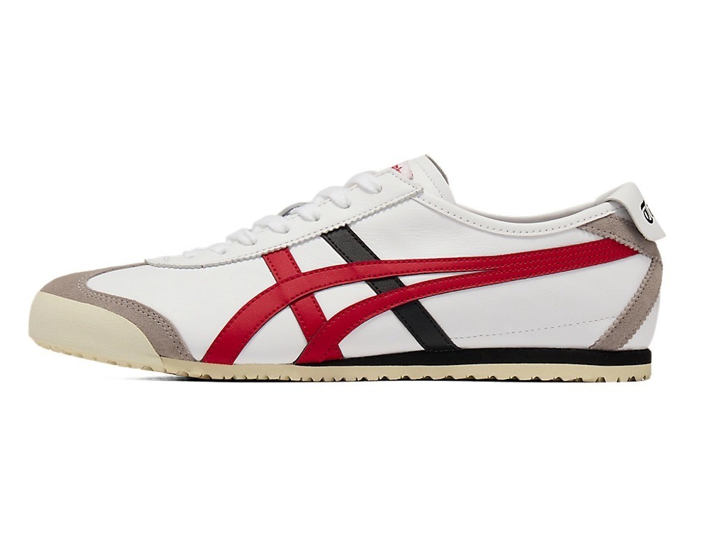 Onitsuka Tiger Genuine MEXICO 66 WHITE / CLASSIC RED USA Buyer No Import duties