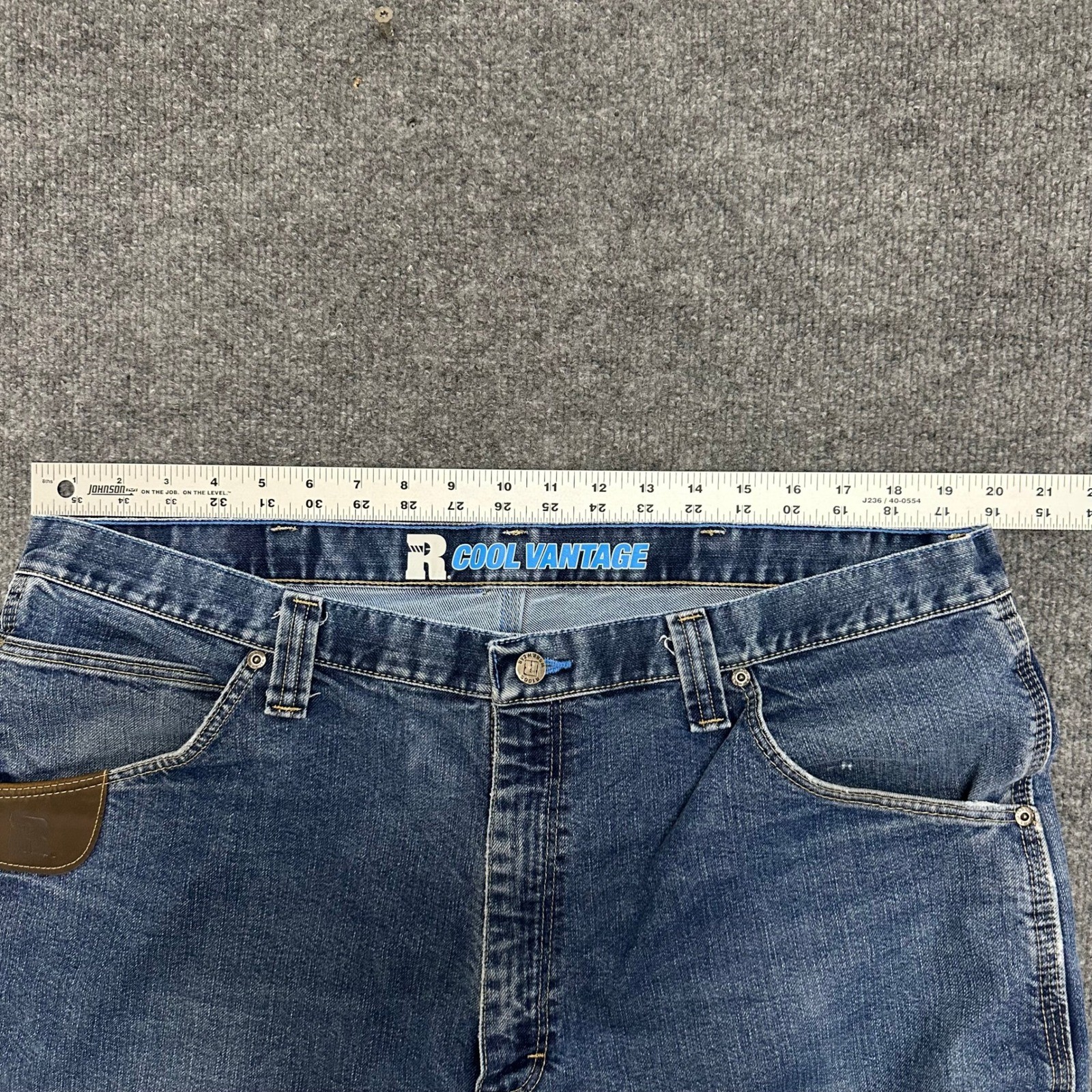 Wrangler Carpenter Jeans Mens Size 40×32 Blue Riggs Cool Vantage Workwear