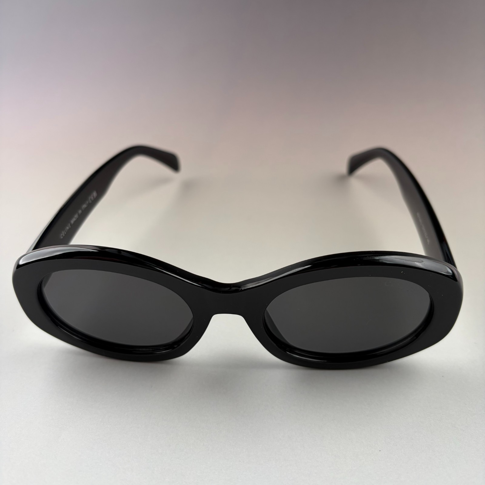 New In Box – Celine Triomphe Oval Women Sunglasses Black Designer Summer Travel