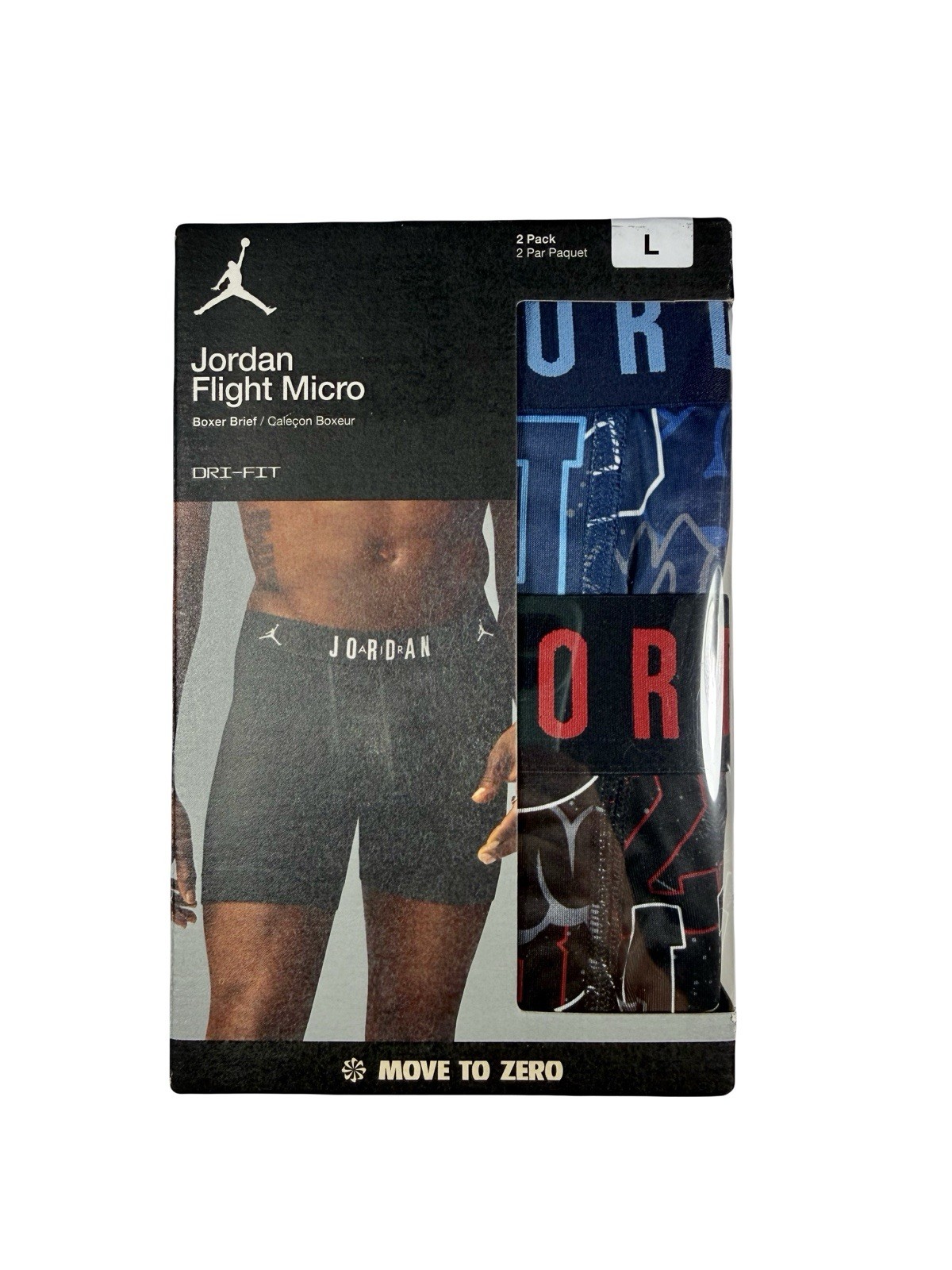 NWT. Jordan. 2 Pack. Flight Microfiber Boxer Brief. Mignight Navy. MRSP. $38.00