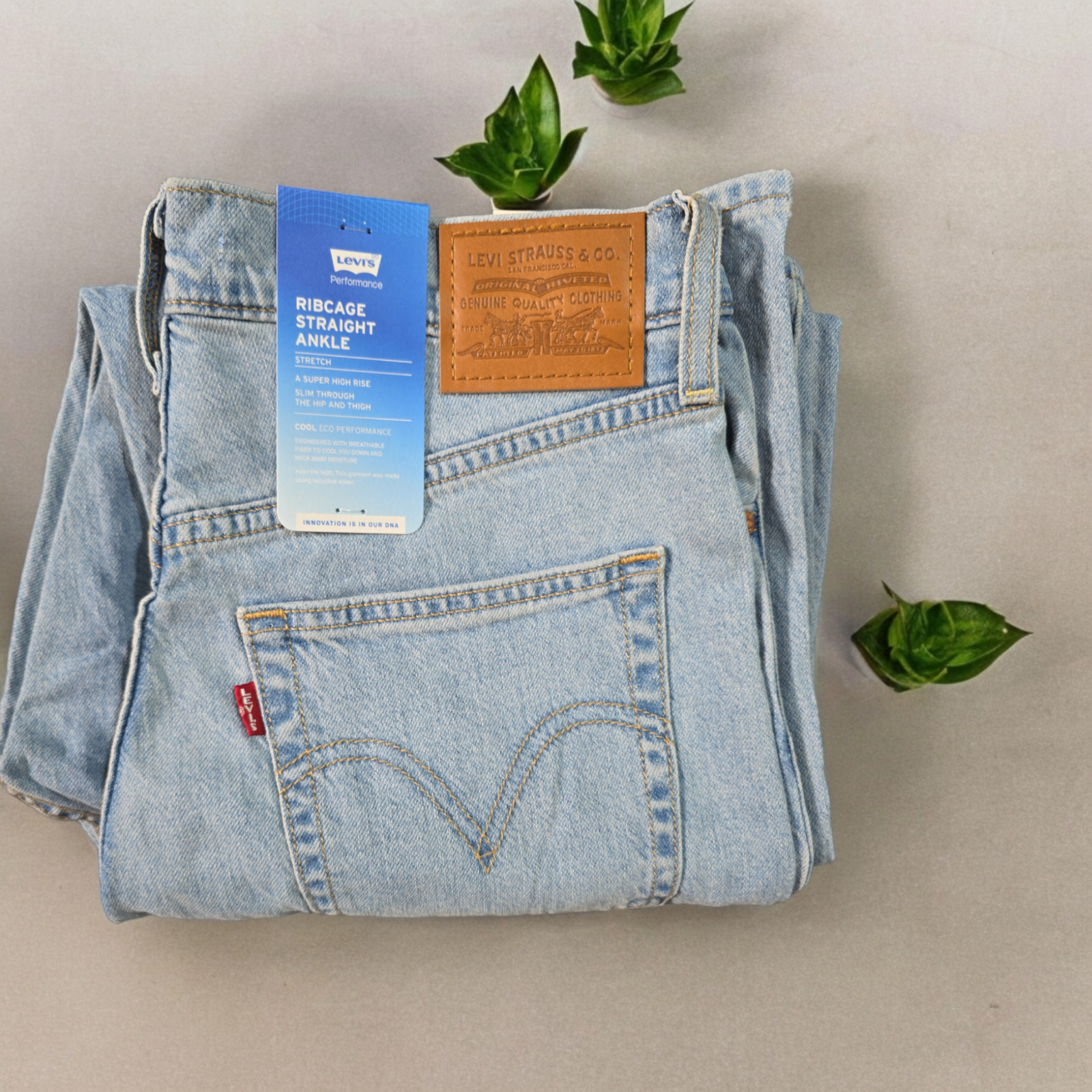 Levi’s Premium RIBCAGE STRAIGHT ANKLE PERFORMANCE COOL WOMEN’S JEANS, Various
