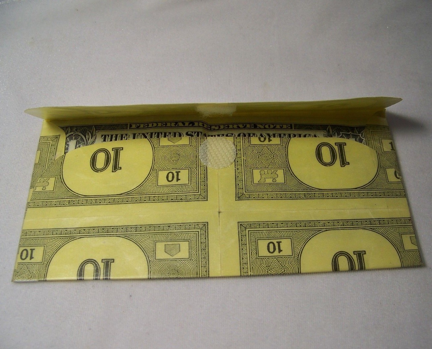 Vintage $1.00 Monopoly Money Wallet Crafted Billfold Board Game