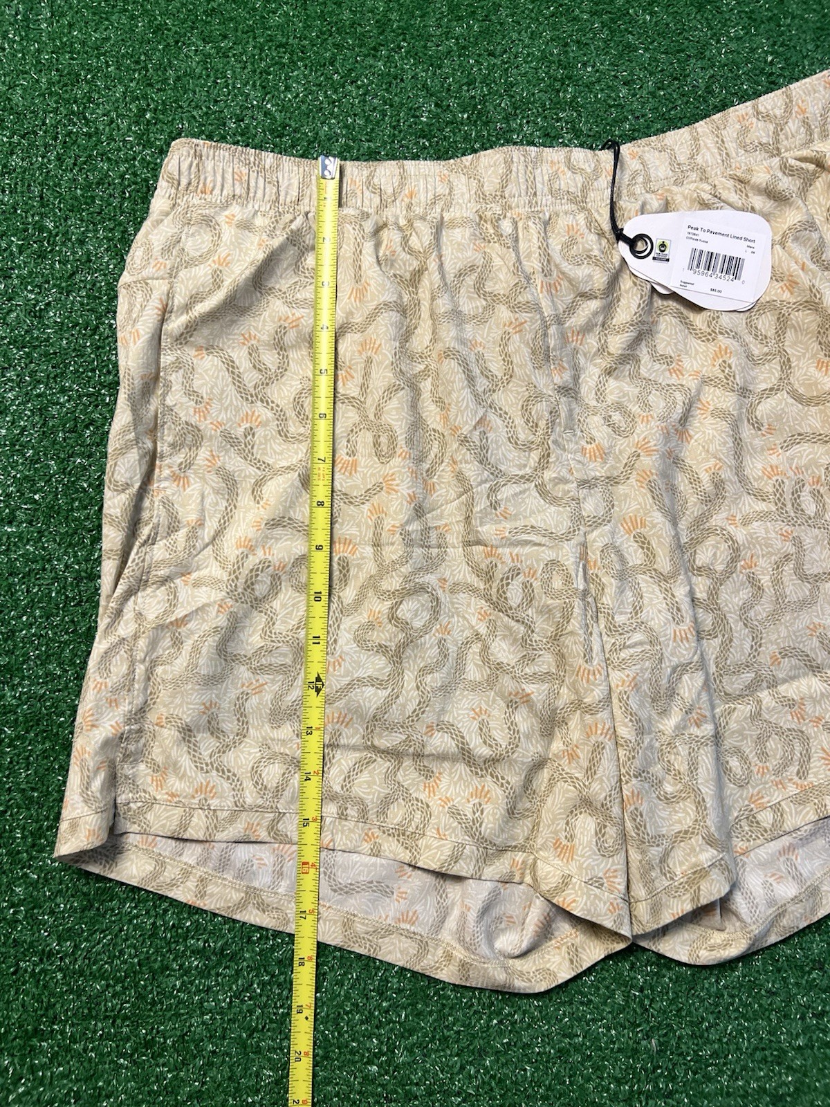 Prana Peak To Pavement Lined Shorts – Cliffside Yucca Print – Mens L NWT$85