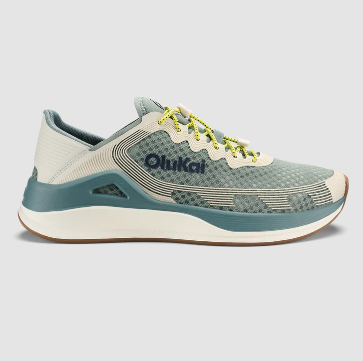 NEW OluKai Ahi Men’s Marine Shoes Seagreen White Sand Quick Dry Fishing Water