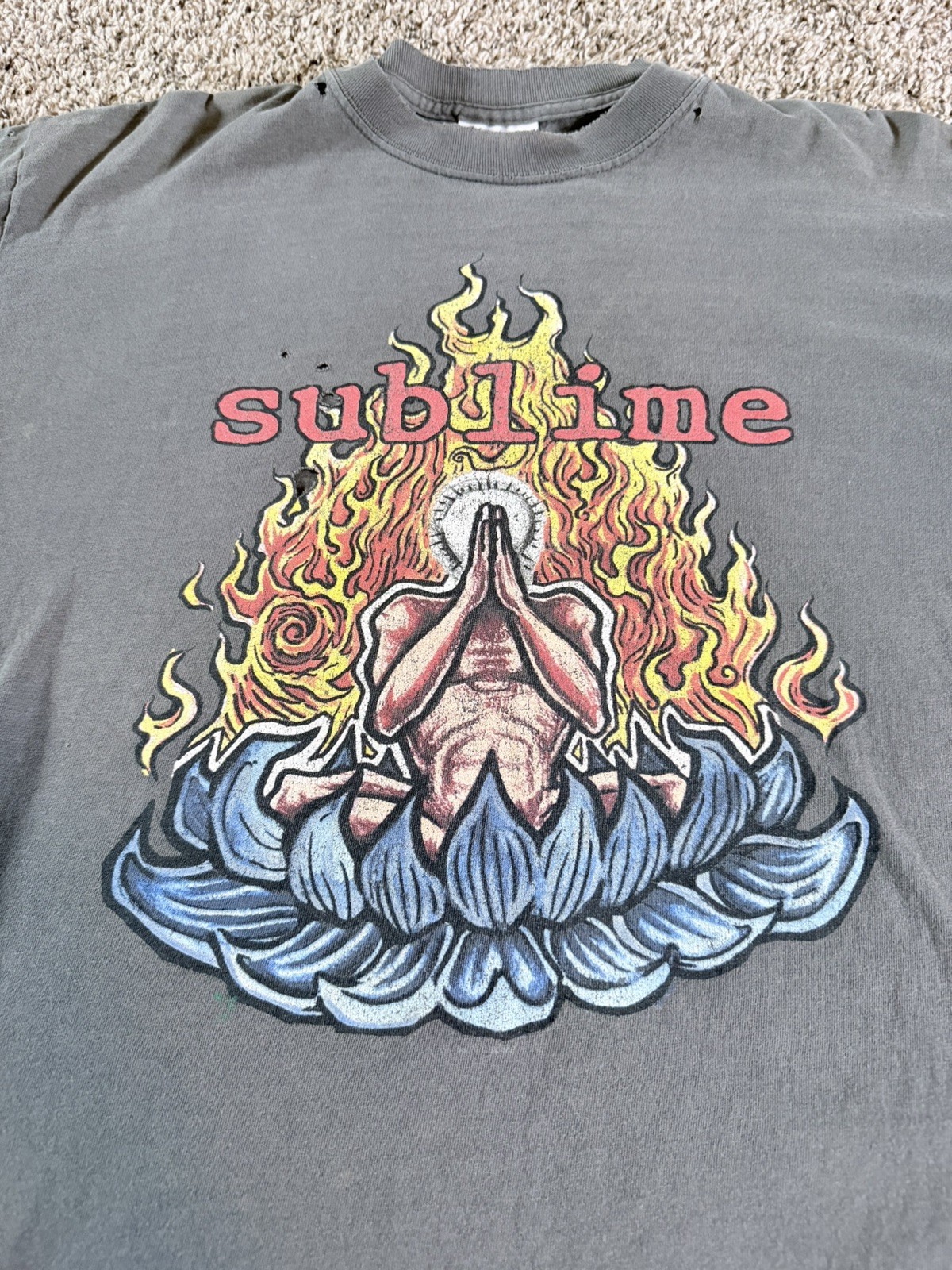 Vintage 1990s Sublime Skunk Records T Shirt Men’s Large L distressed grudge