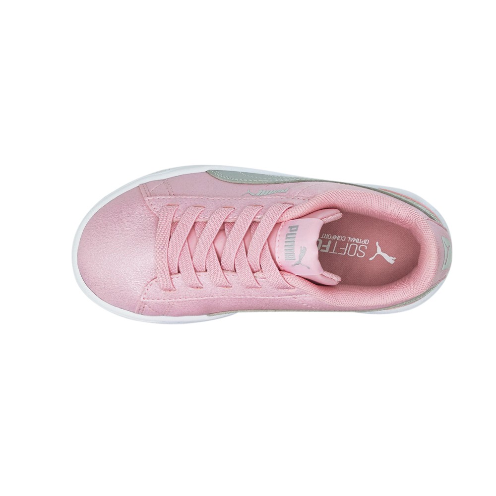PUMA Vikky V3 Glitz Lace Up Youth Girls Pink Sneakers Casual Shoes 38470202