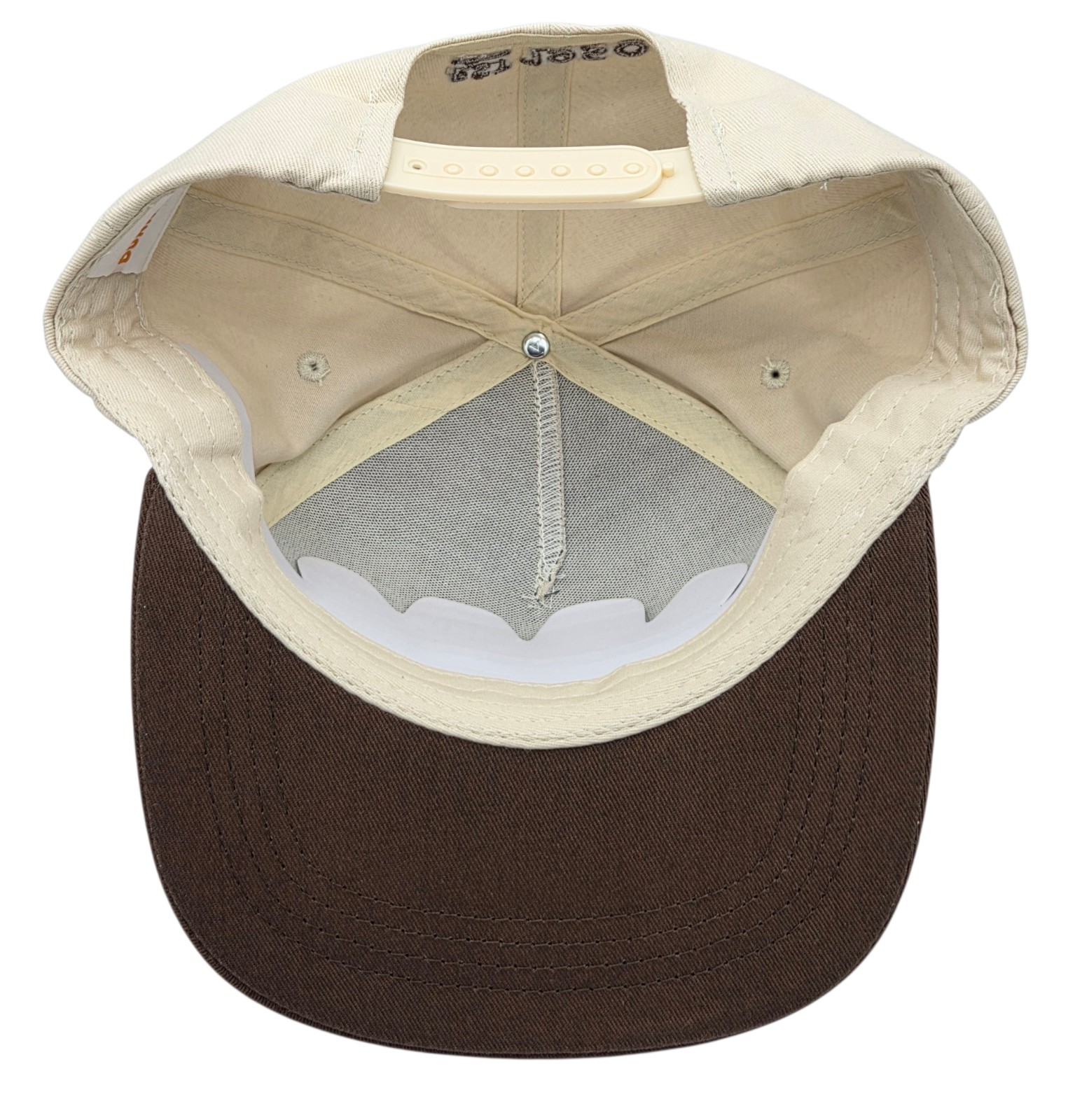 Dunkin Donuts Est 1950 Upside Down Logo Snapback 2-Tone OSFM Hat Cap NEW NWOT
