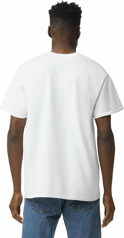 Gildan (3-pack) White Solid Ultra/Heavy Cotton Short Sleeve Blank T-Shirt S-XXL
