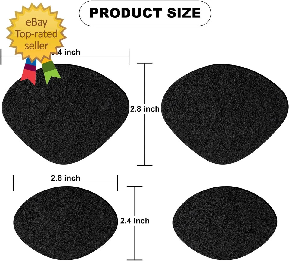 Shoe Heel Repair, 4 Pairs Self-Adhesive inside Shoe Patches Kit for Repair Holes