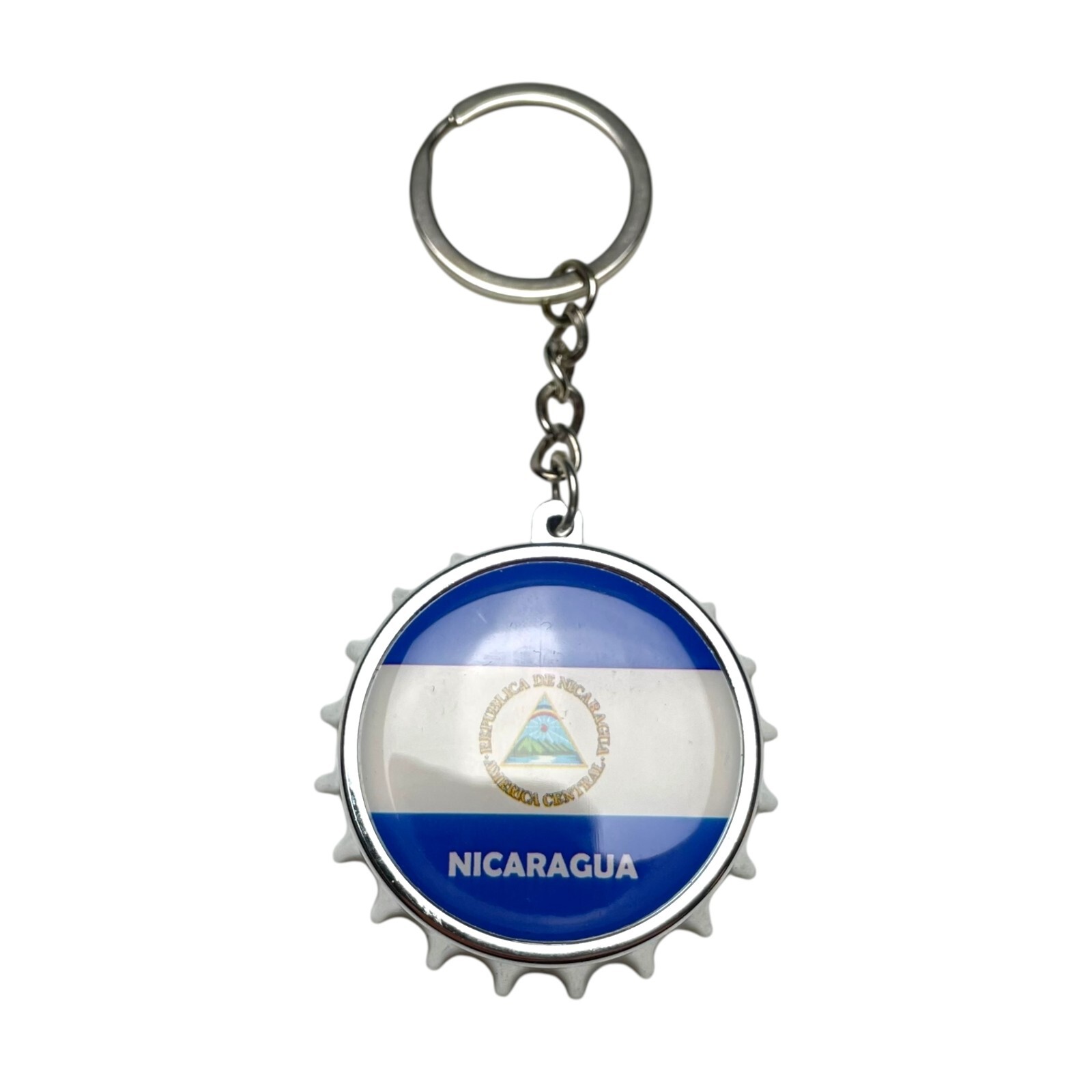 Nicaragua Keychain with Bottle Opener – Llavero de Nicaragua