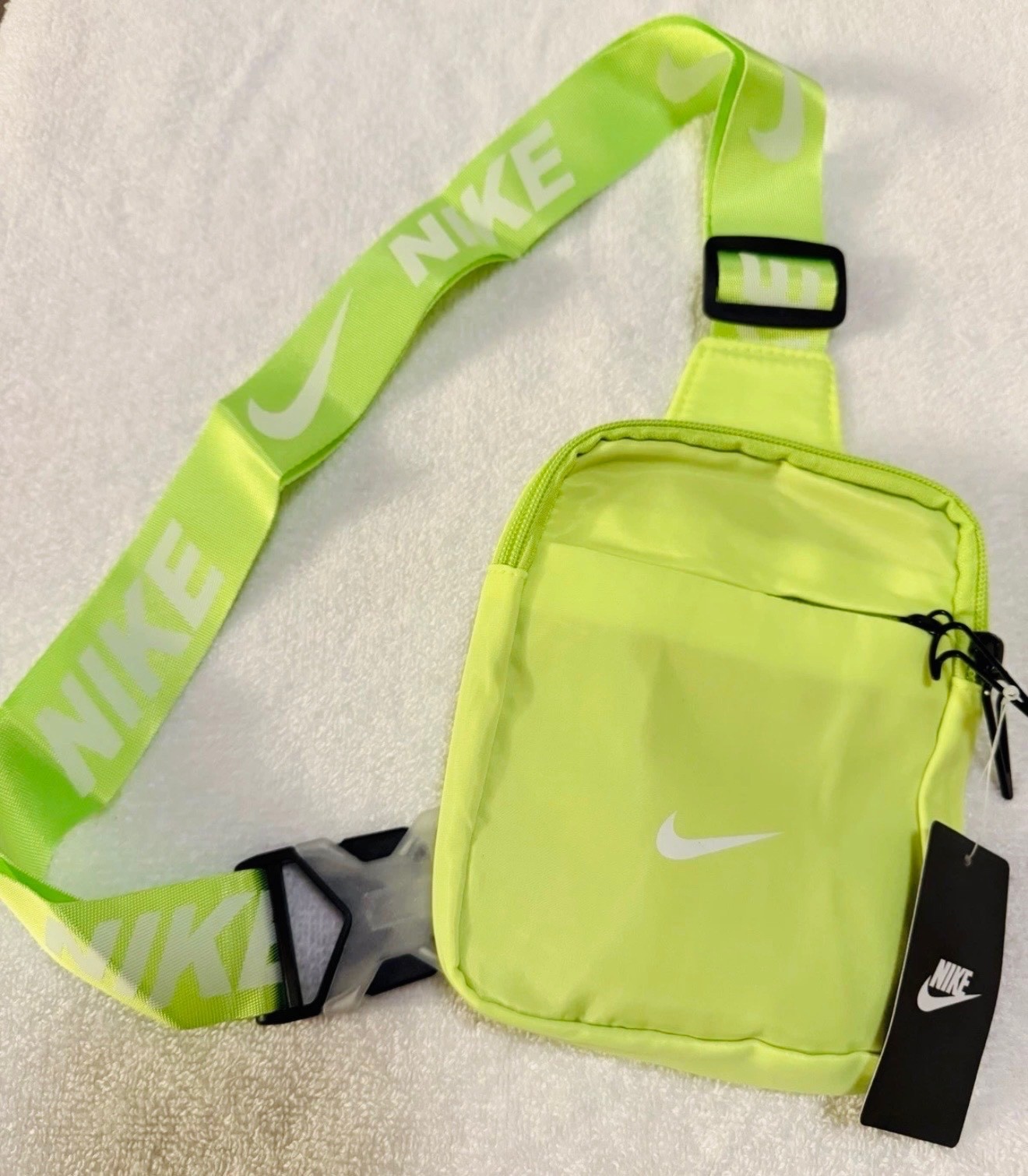 Nike Heritage Crossbody Bag Small Branded Strap & Padded Mesh Back,multi Colors.