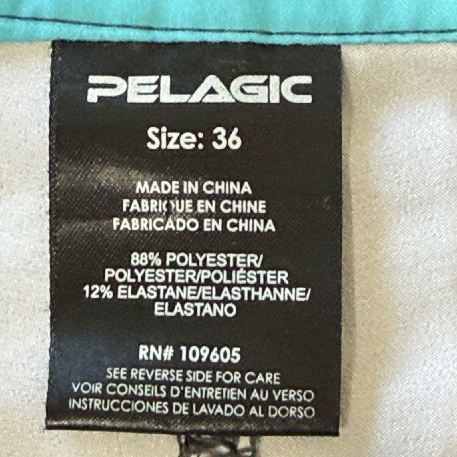 Pelagic Argonaut Board Shorts Mens 36 Fish Scale Camo Fishing Surf Beach