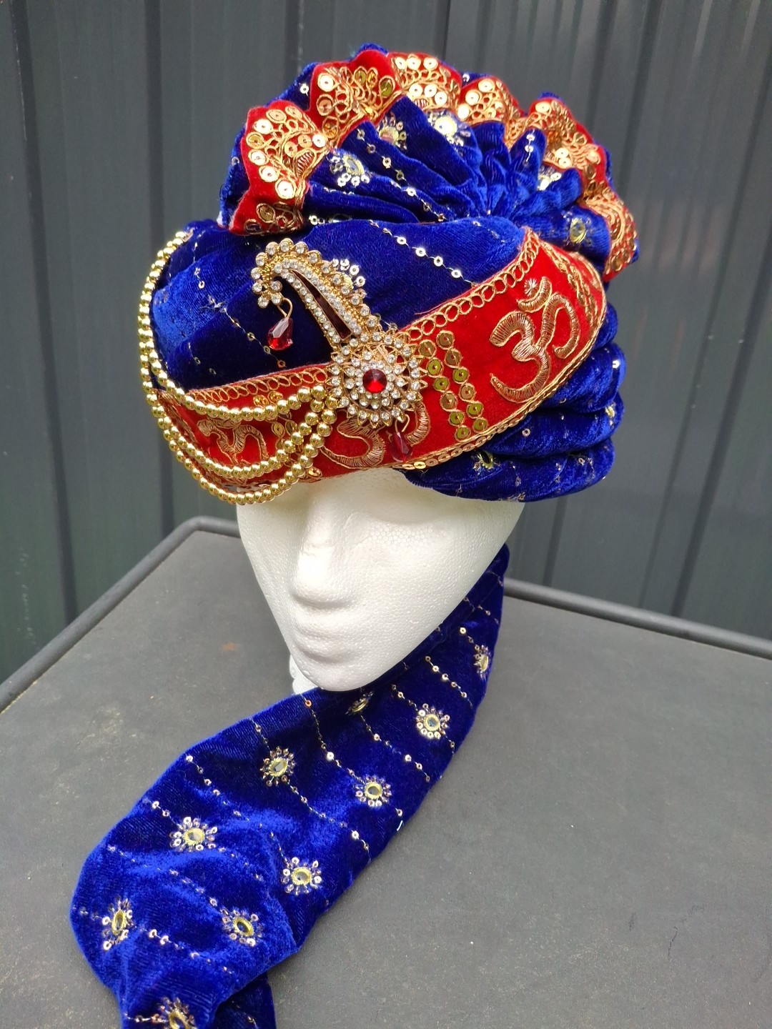 Indian Turban Dulha Safa Pagri Men Groom Wedding Maharajeh Baraati Bollywood Hat