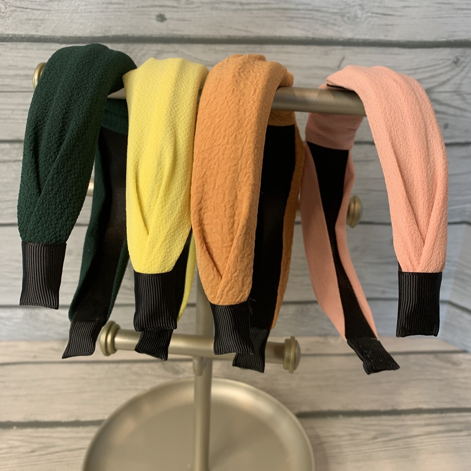 4 Pack Women Wide Headbands Twist Knot Fashion Head Wrap Hoop Nonslip Solid Boho