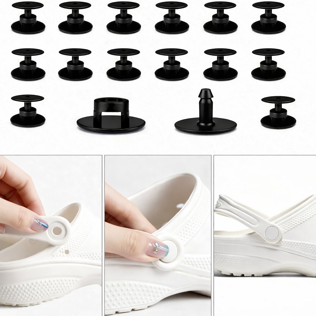 24 Sets Replacement Rivets for Crocs, Replacement Parts for Crocs