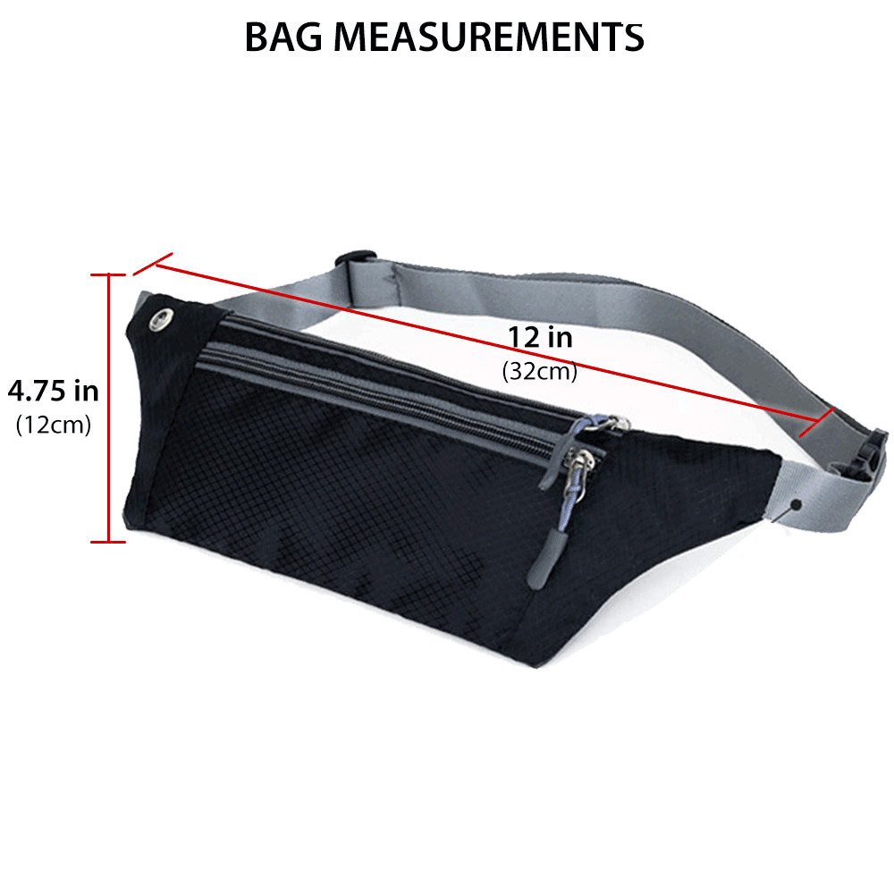 Waterproof Running Belt Fanny Pack Waist Pouch Outdoor Camping Hiking Travel Bag