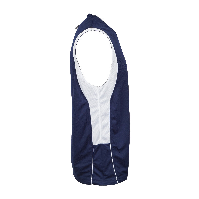 CHAMPION PERFORMANCE MENS V NECK ATHLETIC REVERSIBLE TANK WINE WHITE