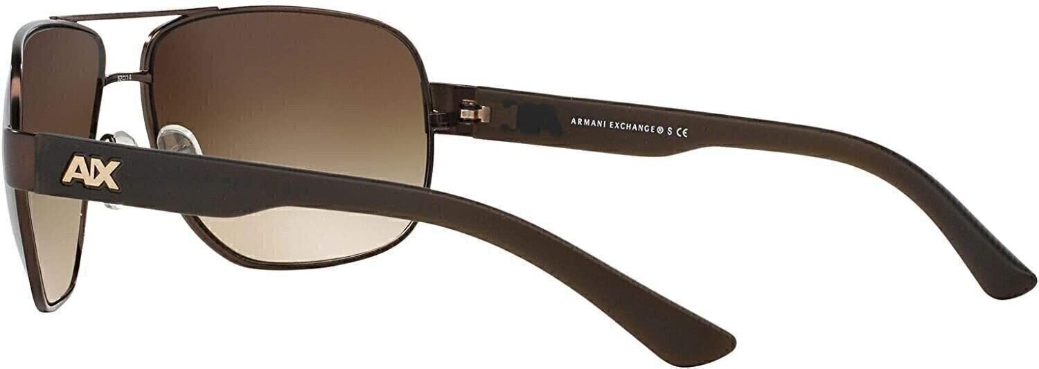 A|X Armani Exchange Men’s AX2012S 605813 Rectangular Metal Sunglasses