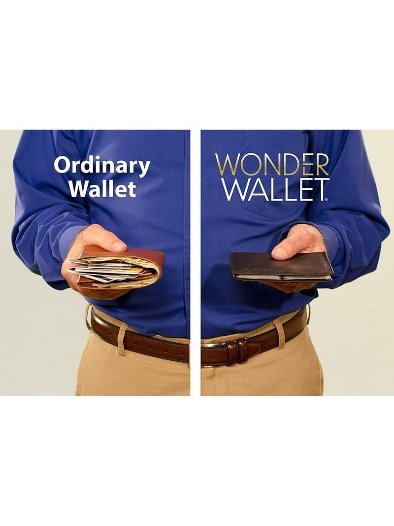 3 Pcs Original Wonder Wallet Amazing Thin Slim RFID Leather Wallet As Seen on TV
