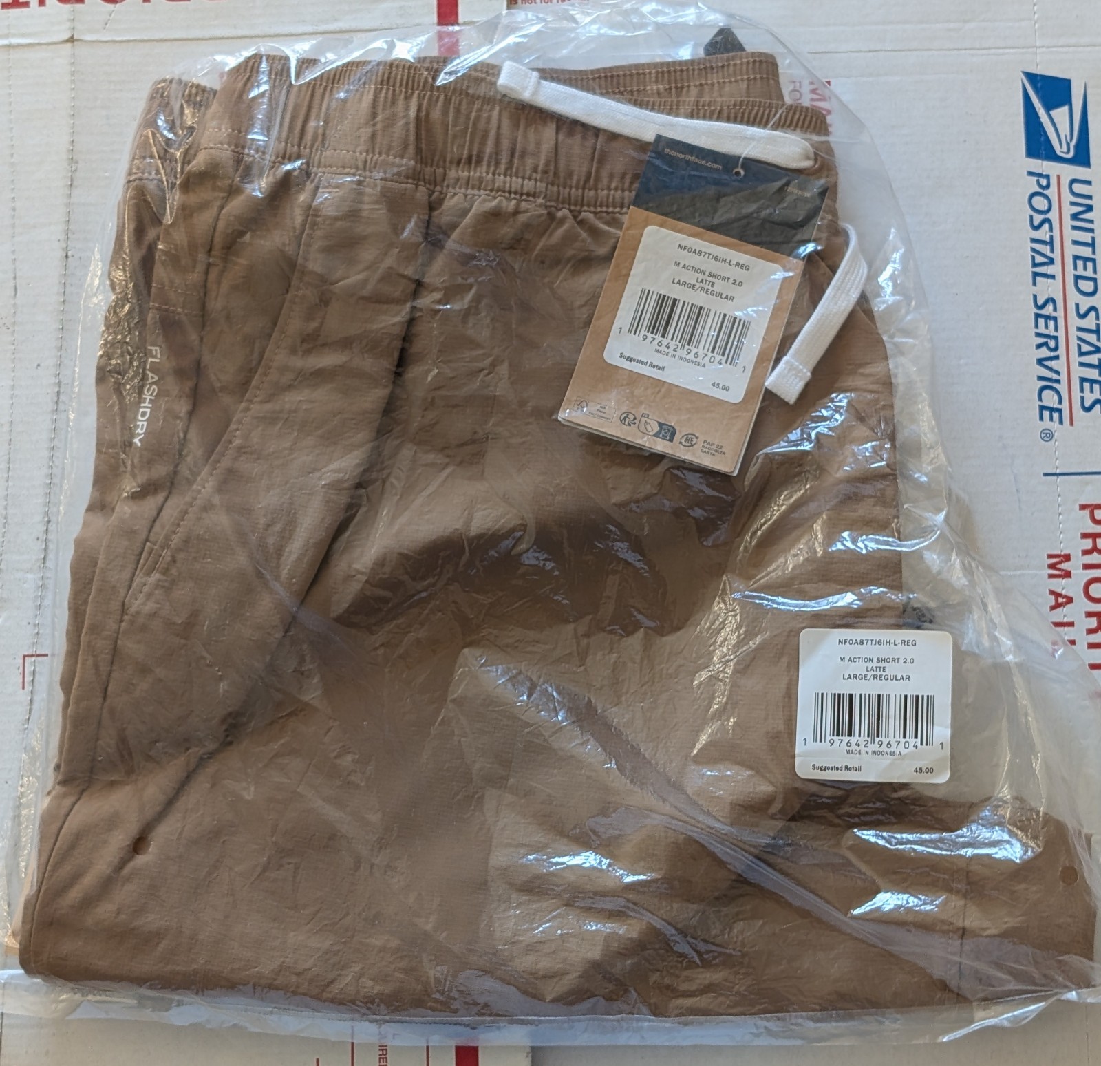 🔥GREAT BUY!🔥 The North Face Action 2.0 Shorts Men’s Latte Brown M L XL XXL