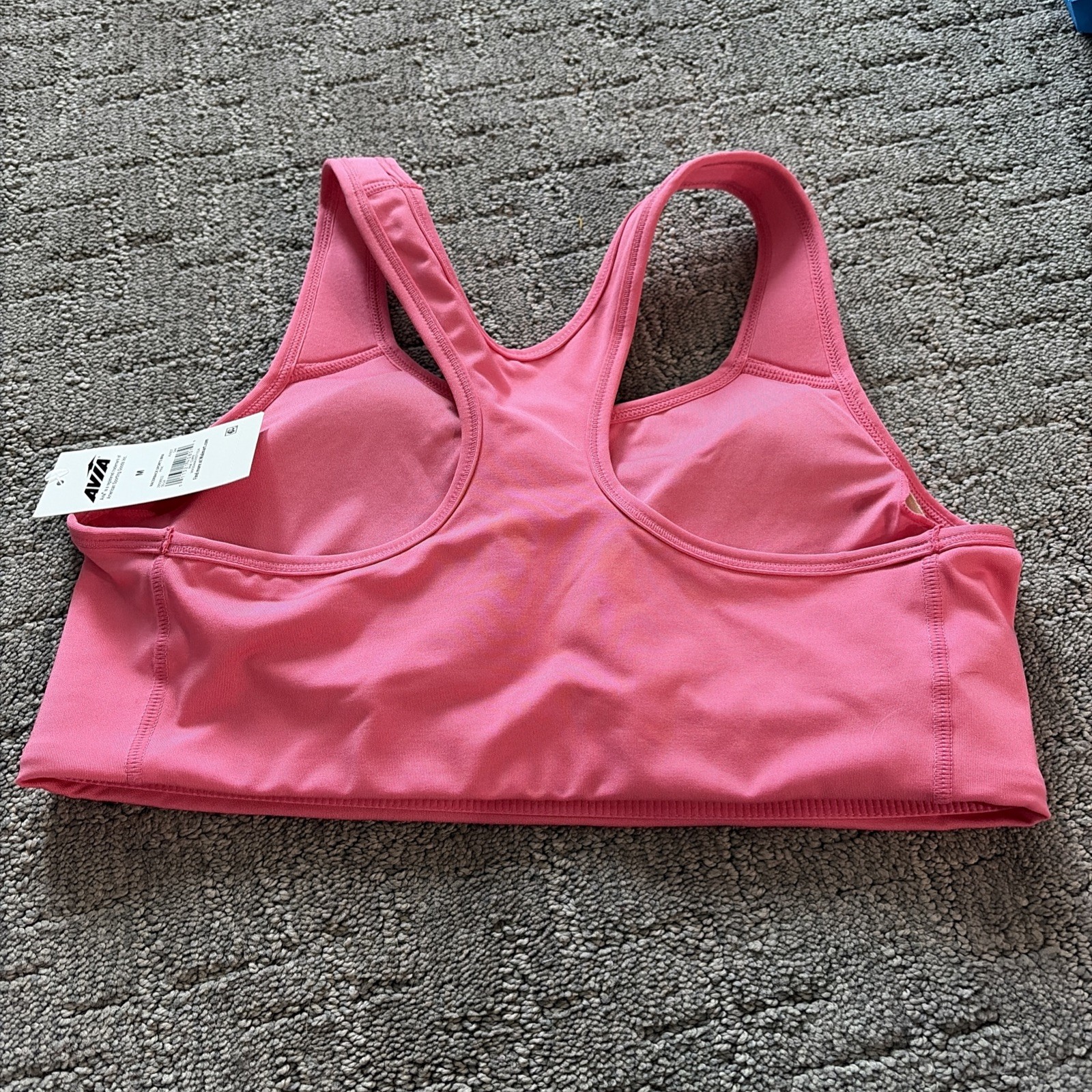 Avia Sports Bra Pink Medium Support Racerback Activewear Women’s Size Medium
