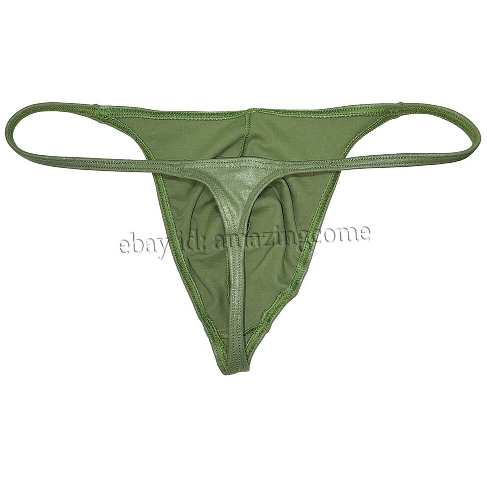 Men Gloss G-string Thong Underwear Classics Pouch T-back Elastic Sex Swim Tangas