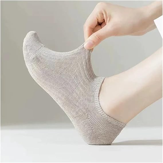 Women’s No Show Ankle Socks – 5/10 Pairs Low Cut Cotton Socks