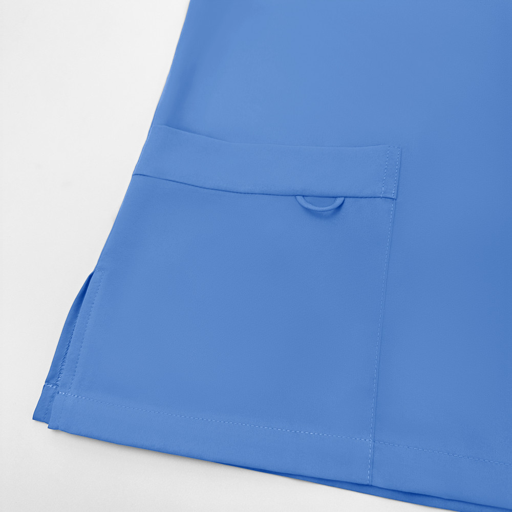 2pcs/set Medical Uniform Nursing Scrub Men Women V-Neck Straight Multi-pocket