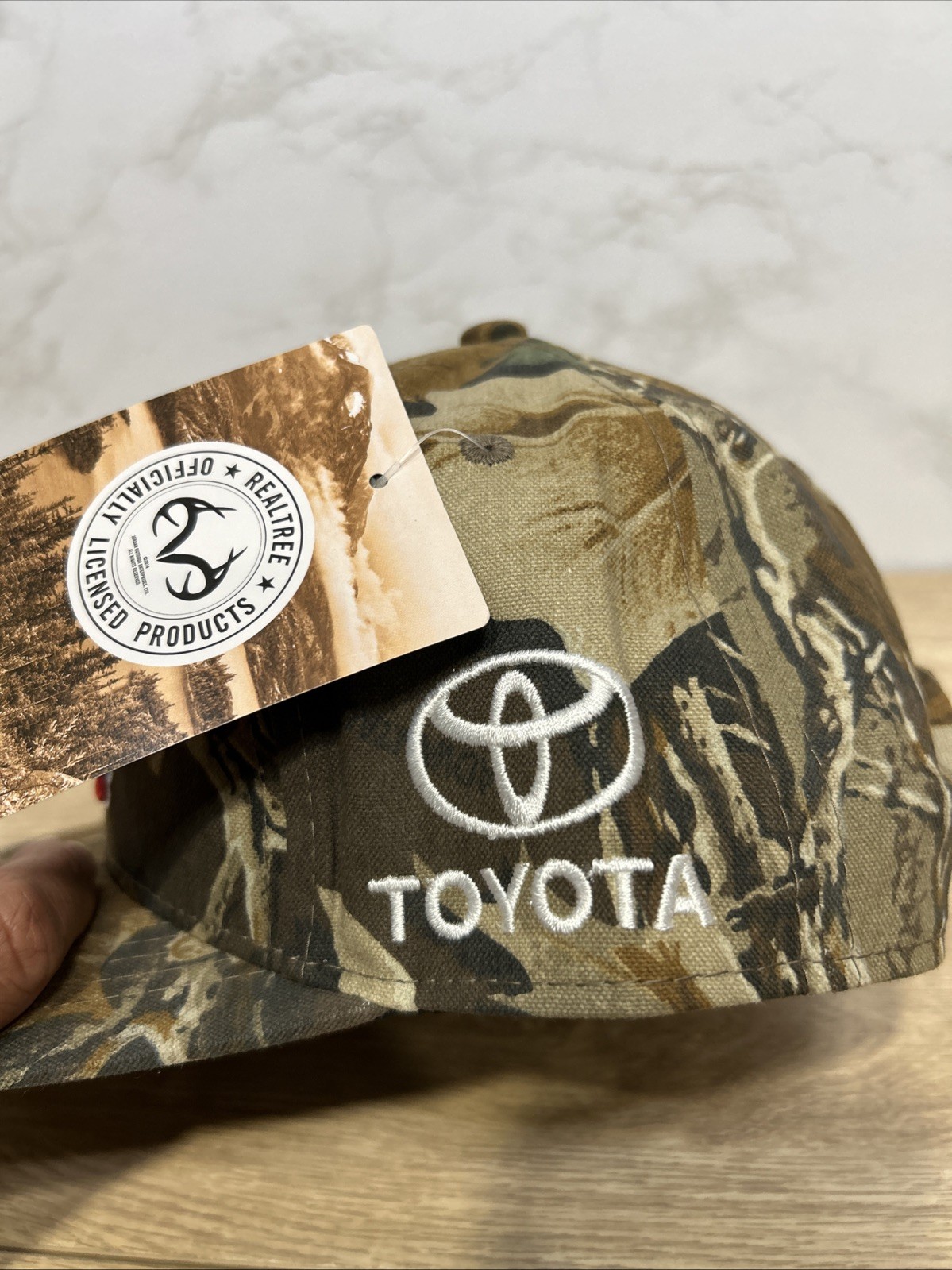 HUF x TOYOTA TRD 4×4 Racing Woodsman RealTree Camouflage Snapback Hat