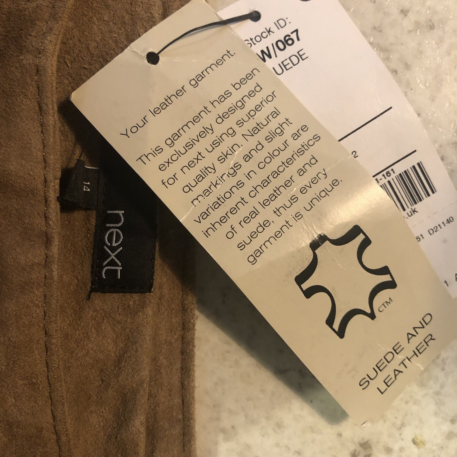 Real Suede Tasselled Mini Skirt Uk 14 Tan Layered Fully Lined BNWT RRP £50 NEXT