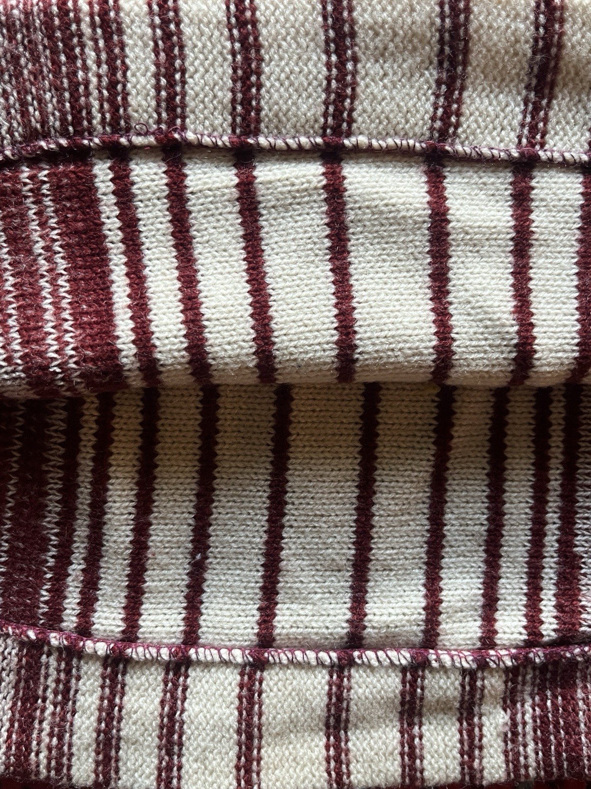 Vintage 50’s-60’s Acrylic Striped Abstract Pullover Sweater Size S/M