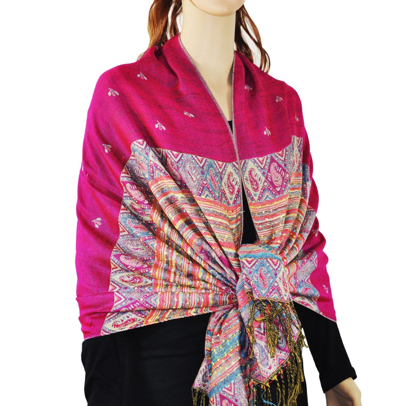 Fashion Rainbow Pashmina Scarf Shawl Wrap 13 SOLID COLORS!