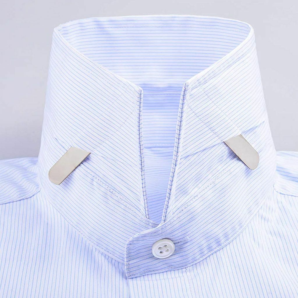 10 20 Metal Collar Stays Stiffeners & 10 Magnets for Men Shirts 4 Sizes with Box