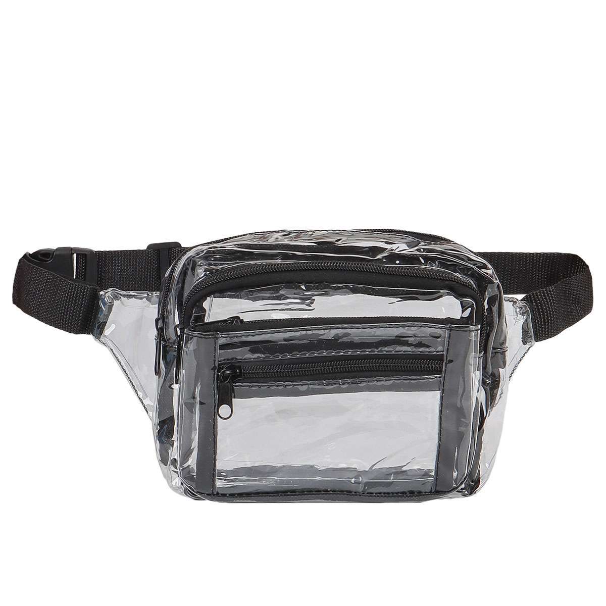 Unisex Clear Fanny Pack Waist Pouch Belt Bag Outdoor Sports Stadium Security Bag