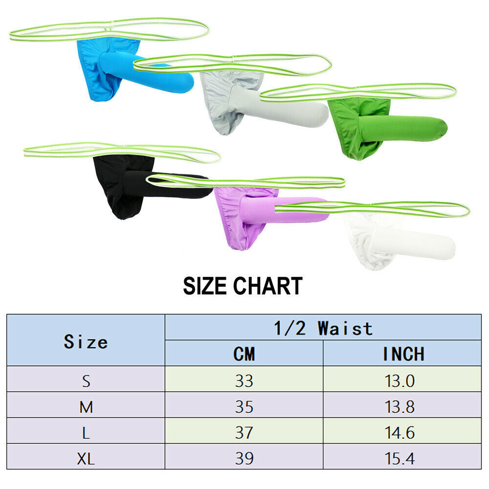 Mens Sexy Underwear T-back Thongs G-string Briefs Elephant Nose Pouch Underpants