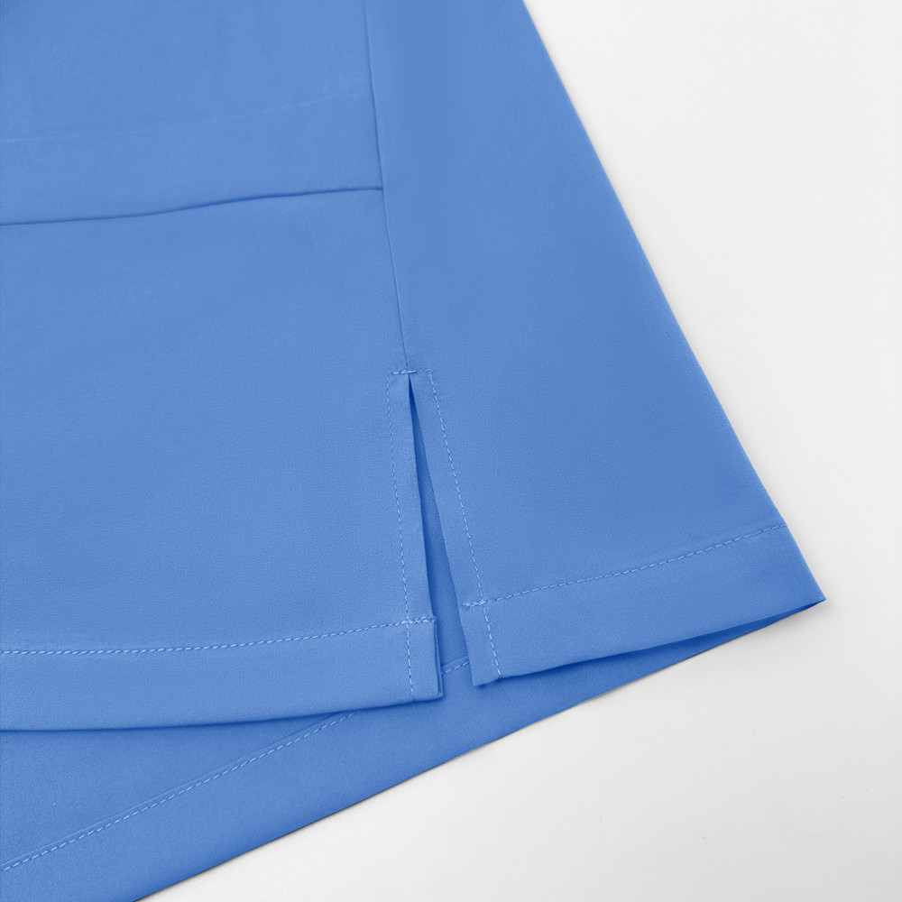 2pcs/set Medical Uniform Nursing Scrub Men Women V-Neck Straight Multi-pocket