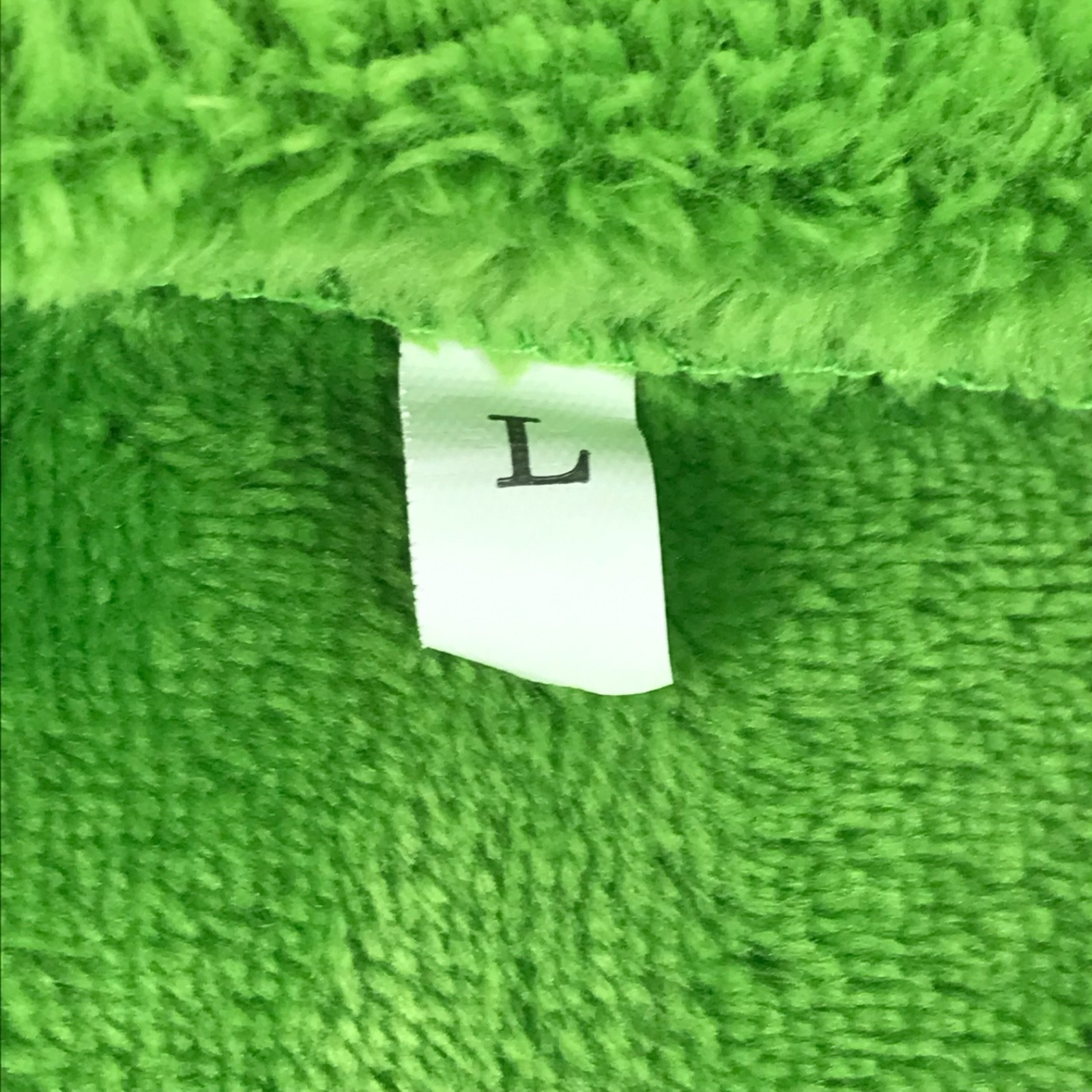 Dr Seuss The Grinch Unisex Green Faux Shearling Zipper Pullover Christmas Large