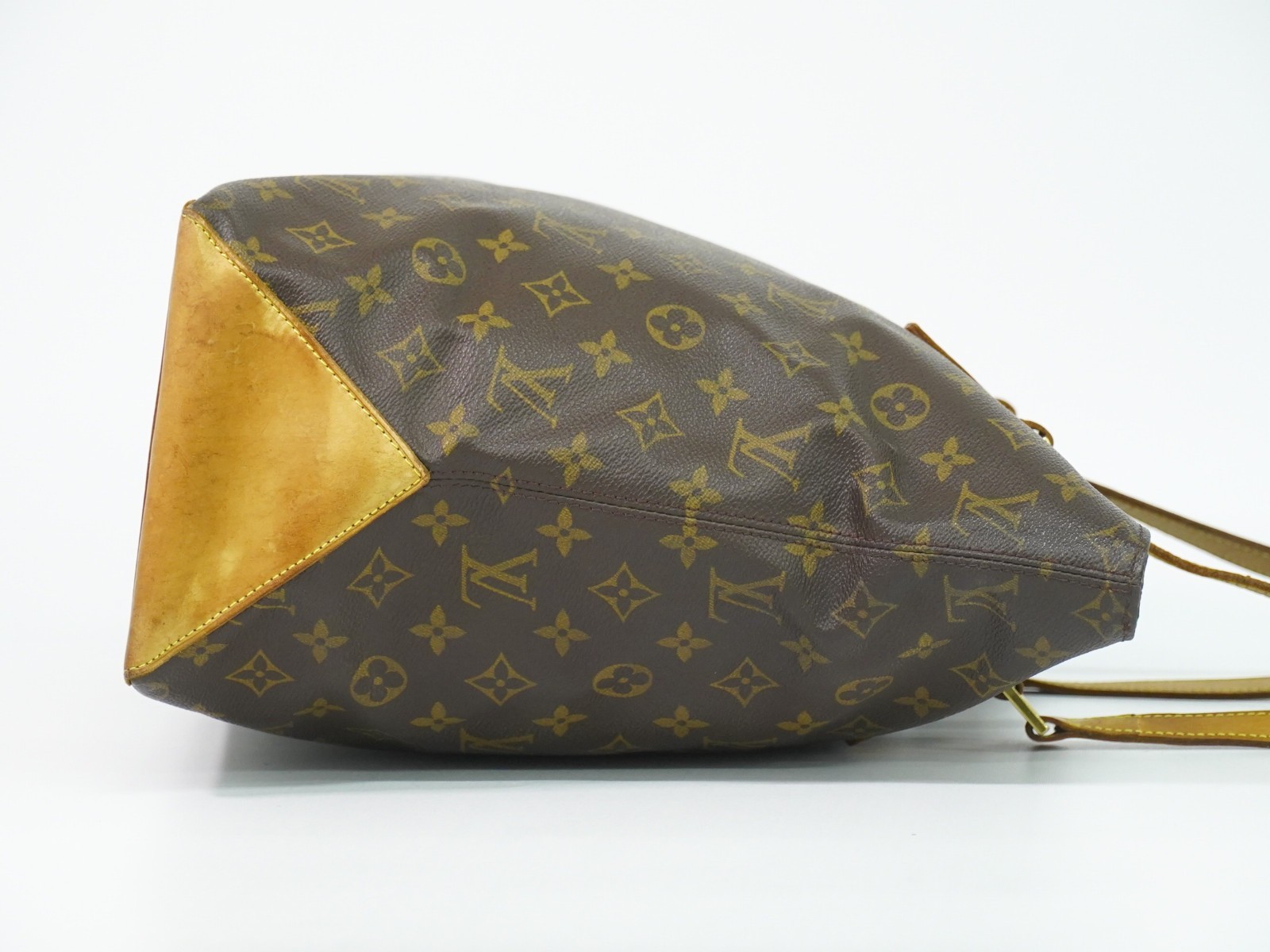 Louis Vuitton Cabas Mezzo M51151 Monogram Canvas Shoulder Tote Bag Brown