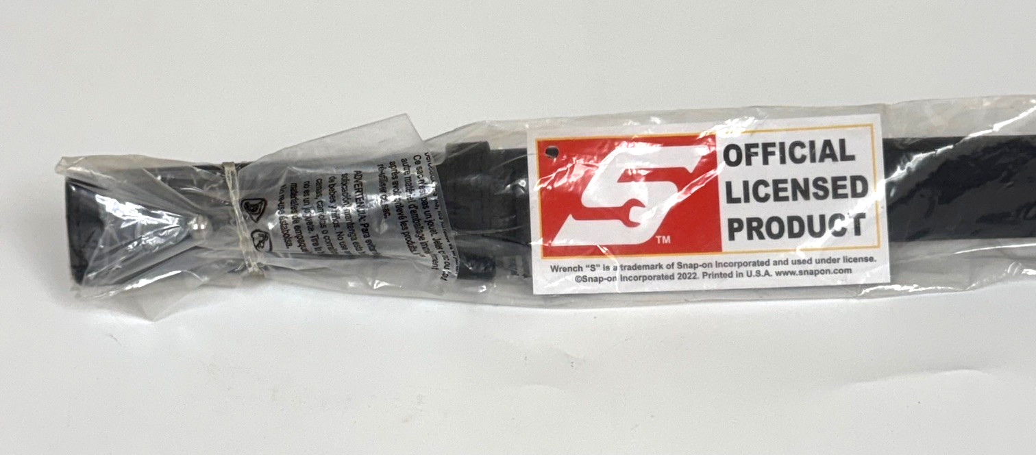 NEW Snap on Tools Genuine Leather No-Scratch Black Work Belt S-2XL Pin Enclosure