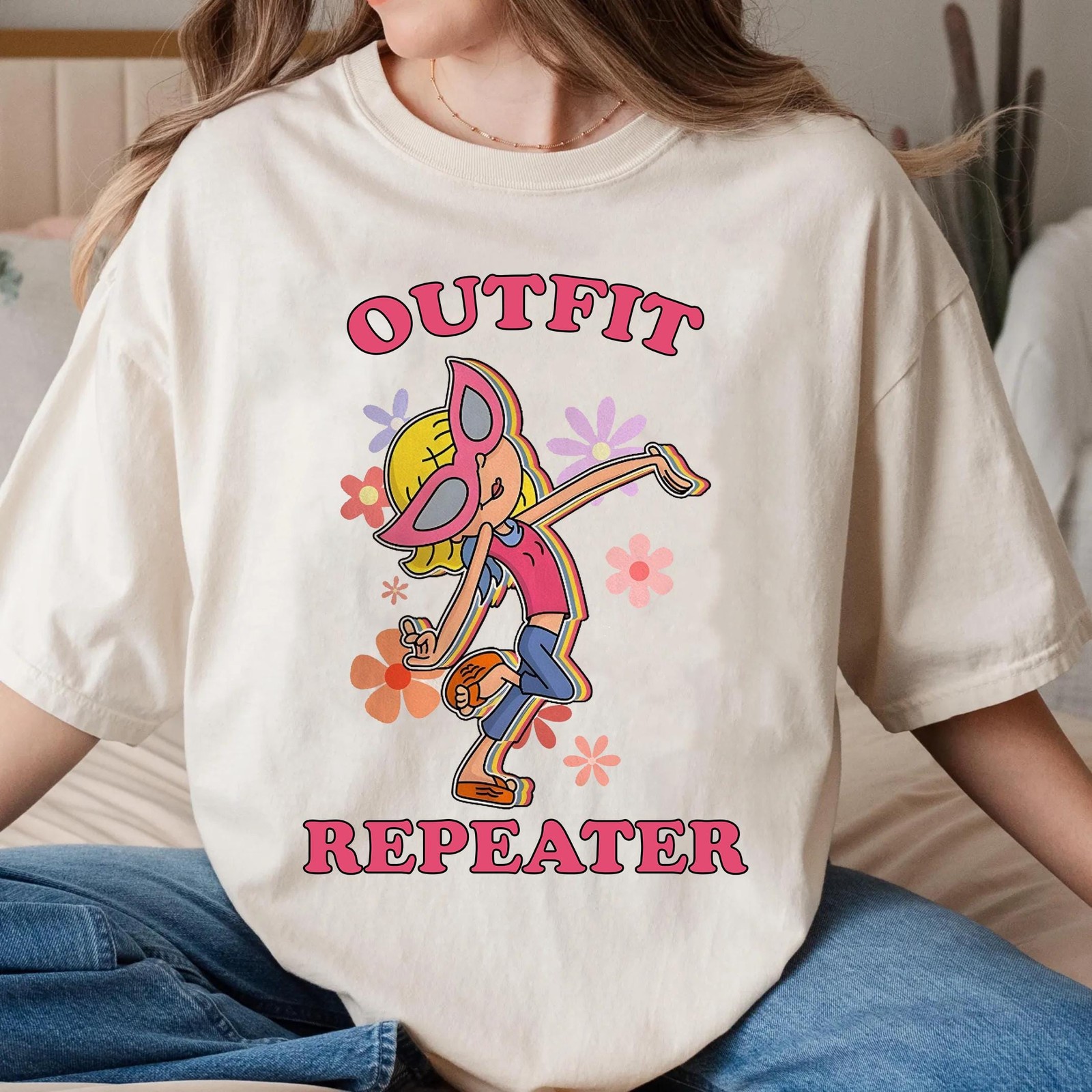 2000s Nostalgia Graphic Shirt Repeat Outfit Vacation Trip Top