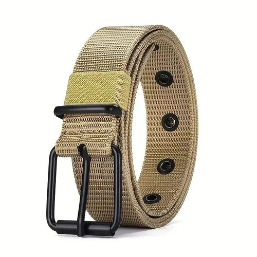 Men Nylon Canvas Tactical Belt Heavy Duty Quick Release Buckle Work Belt
