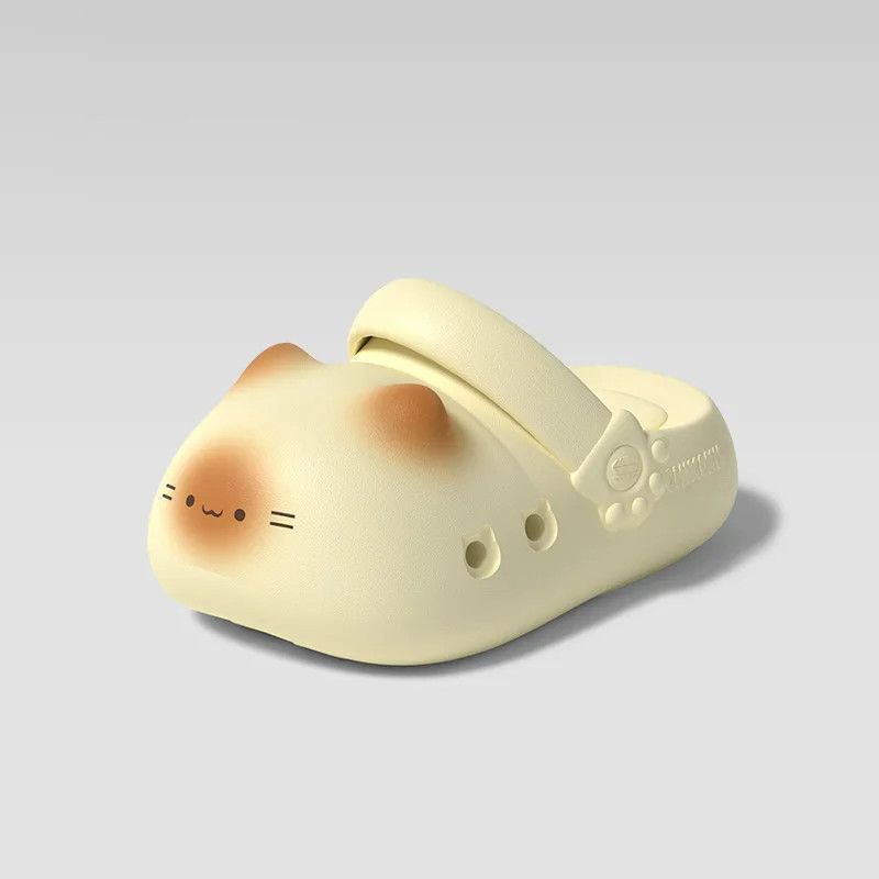 Adorable Waterproof Cat Slippers Anti Slip Bottom Cat Paw Soft Bottom Closed toe