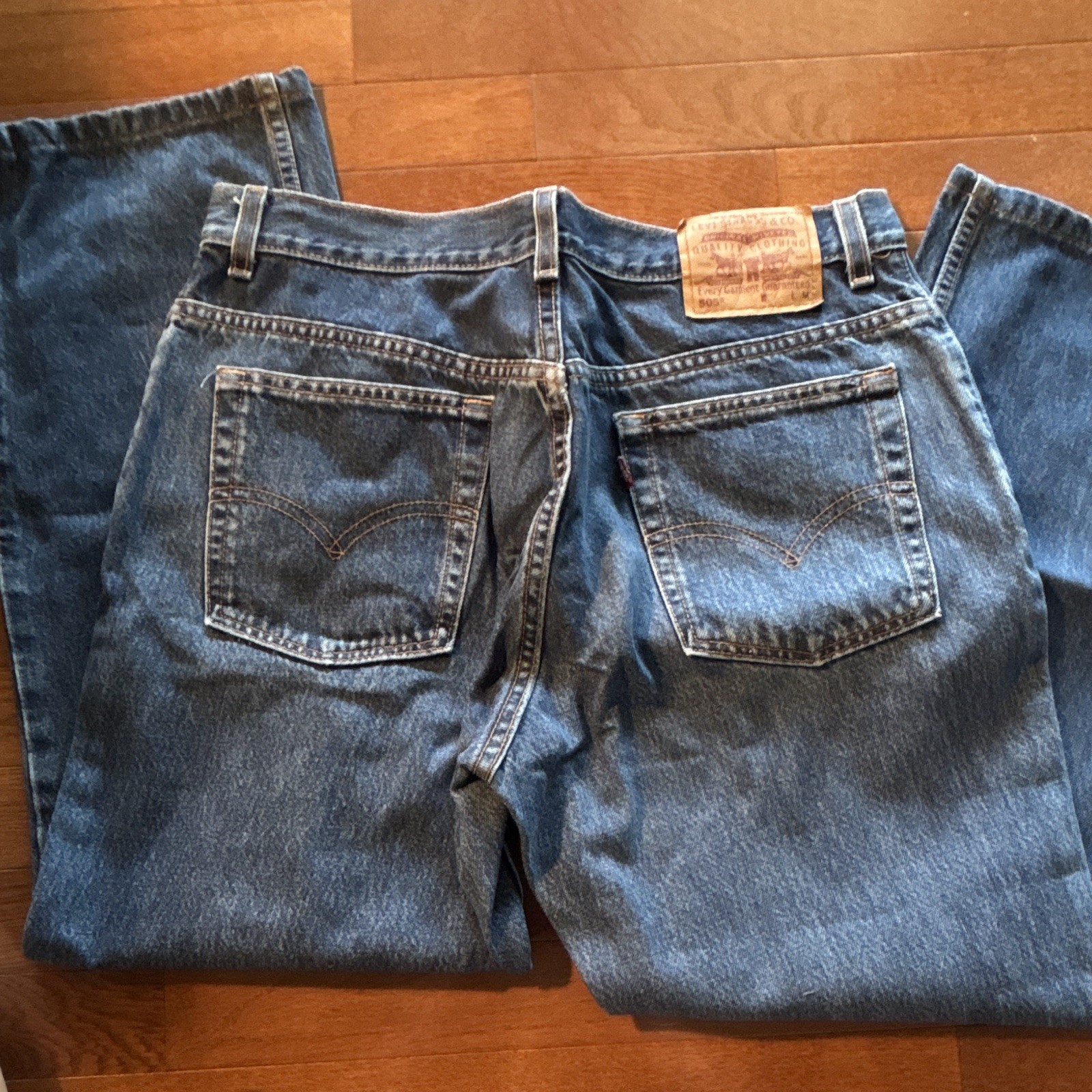 Levi’s VTG USA Women’s High Rise Straight Leg Medium Wash Size 14 MIS M 32×27