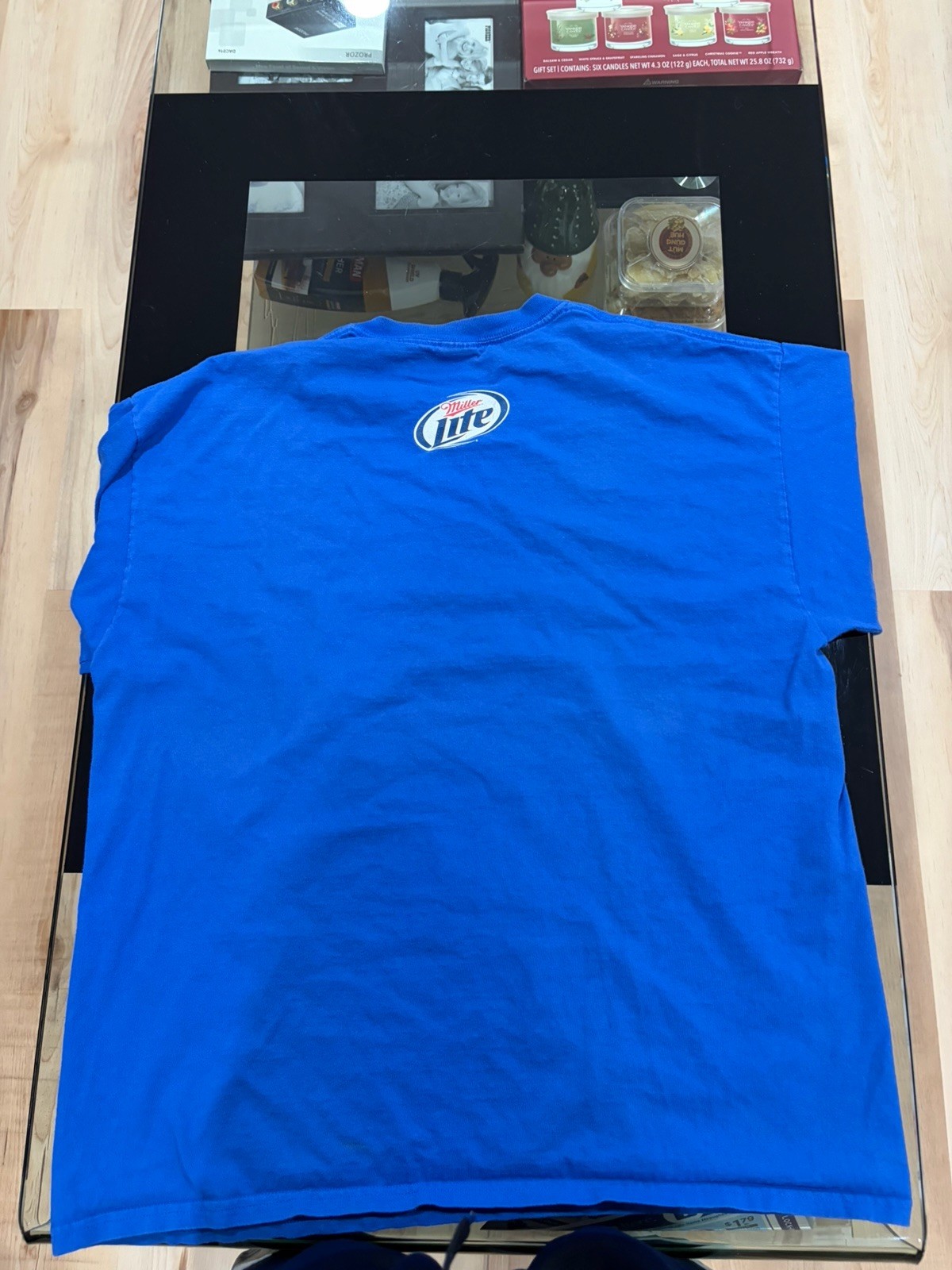 Gildan Ultra Cotton Men’s Blue Miller Lite Get The Team Together Tee XL