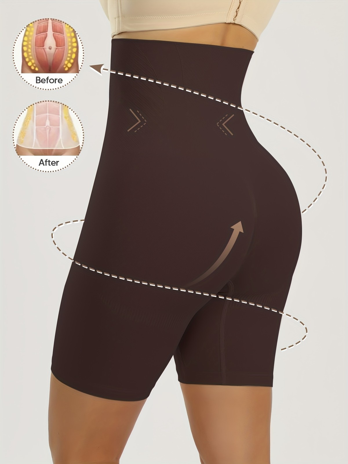 Women Tummy Control Shapewear High Waisted Body Shaper Shorts Slimming Panties