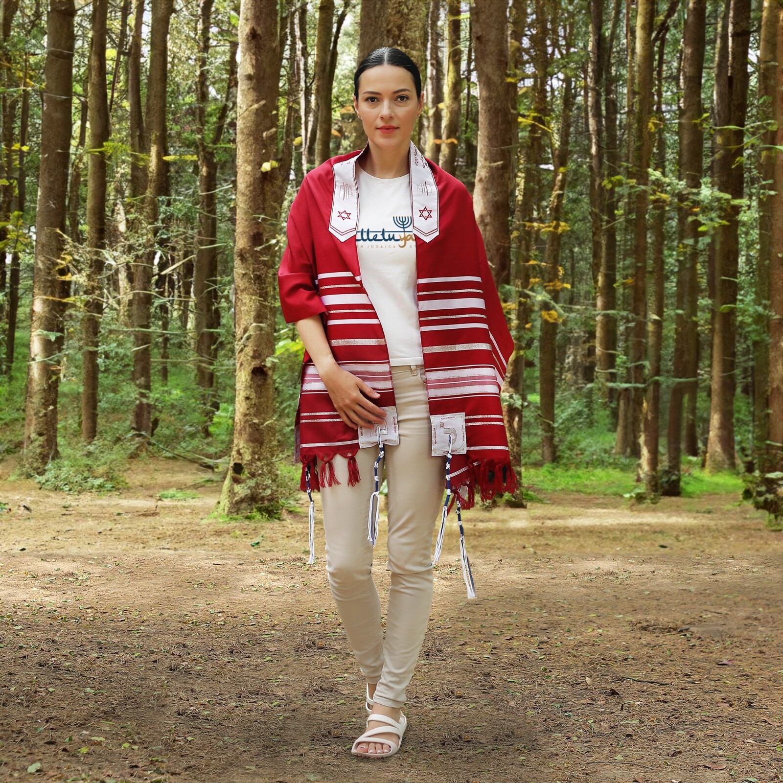 HalleluYAH King Solomon Tallit Prayer Shawl 72″x 22″ with Bag | Design (4 Color)