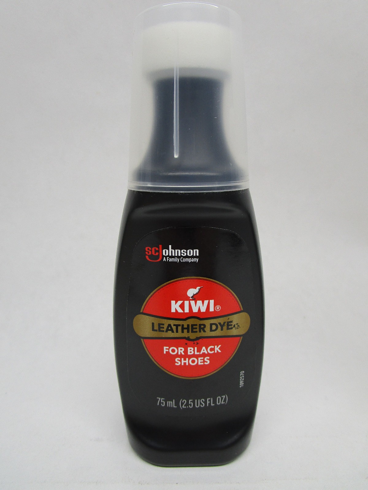 3 Pack Kiwi Leather Dye For Black Shoes (2.5oz Per Bottle) Sponge Top Applicator