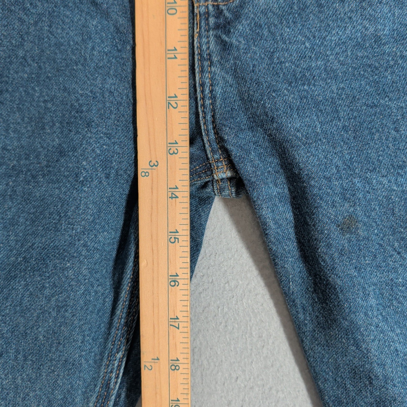 Carhartt Jeans Mens 48×28 Blue B460 DVB Relaxed Fit Workwear Denim Pants