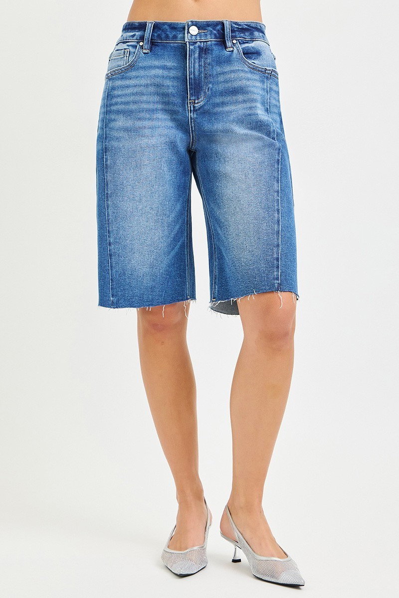 Best Price!!! – RISEN Raw Hem Slouchy Seamed Jorts – Free Shipping